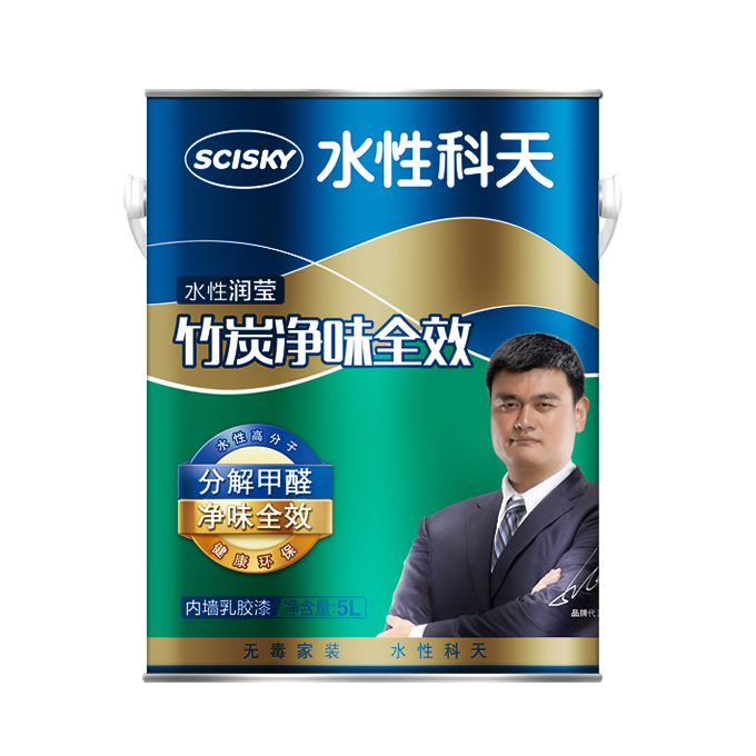 水性润莹竹炭净味全效内墙乳胶漆