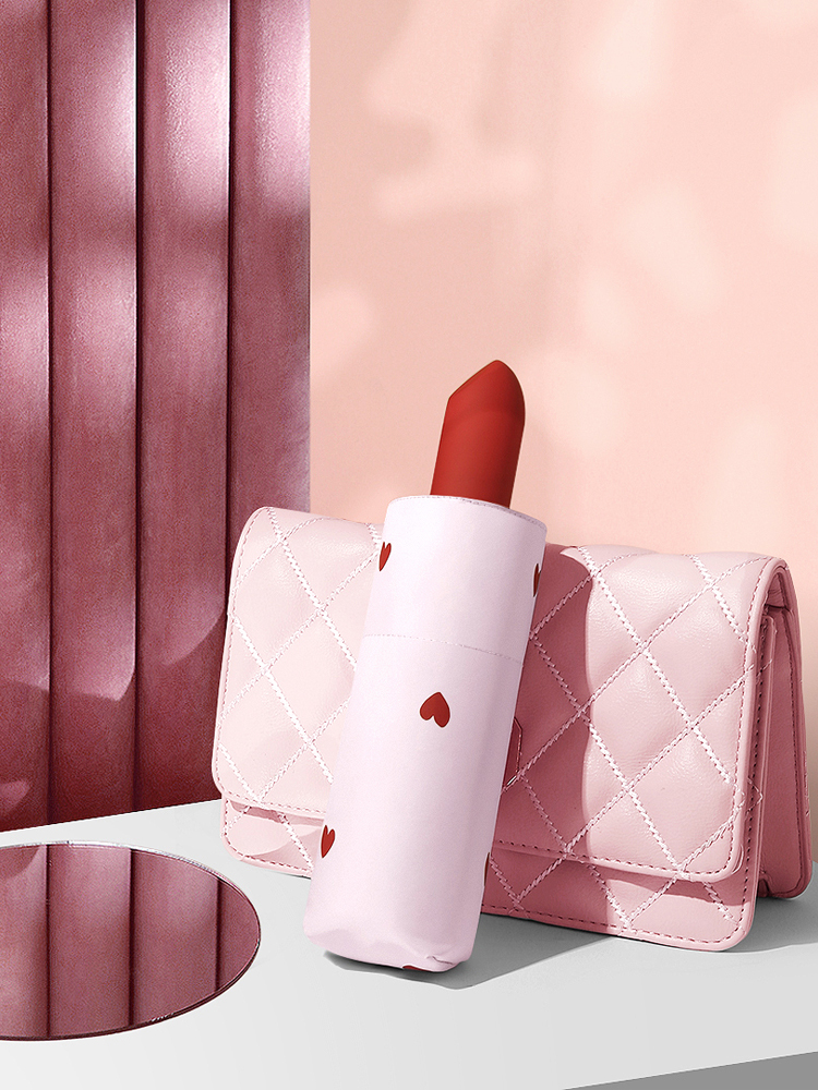 口红雨伞超小五折手开雨伞，超轻雨伞定制