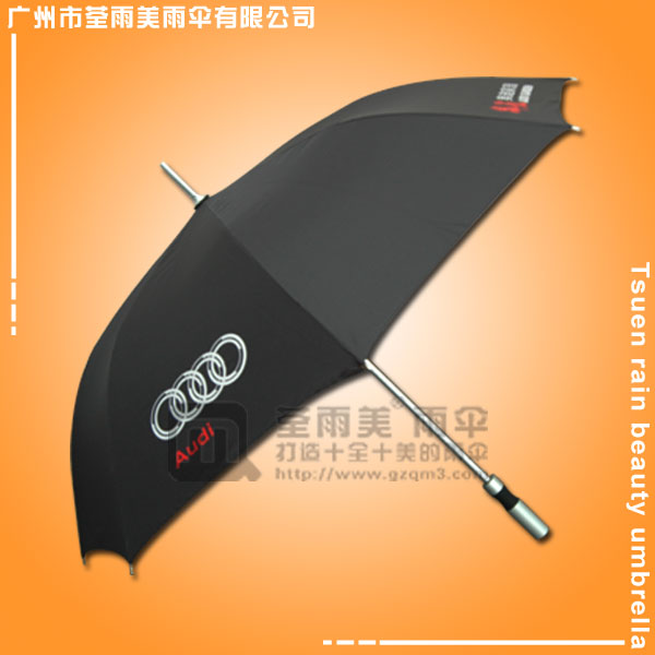 【铝合金纤维骨】定做-一汽奥迪汽车直杆伞  27寸铝合金伞  铝合金广告伞