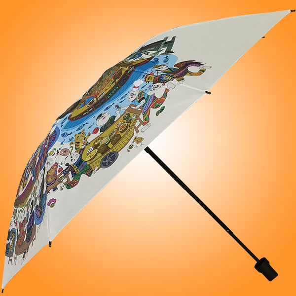 东莞雨伞厂 东莞广告伞定做 太阳伞厂家 数码印三折伞