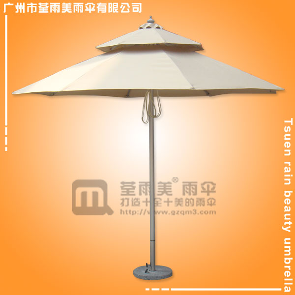 【宫廷伞厂】定做-拉丝铝双层伞  岗亭伞  庭院伞定做