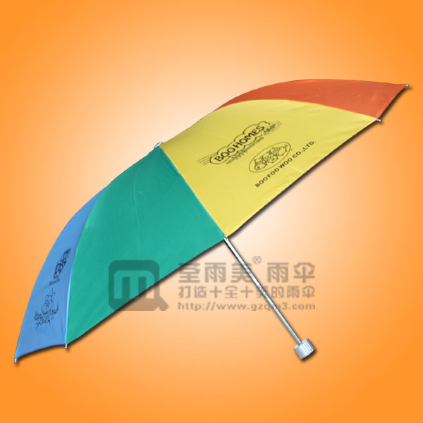 【福建雨伞厂】定制-三只小猪儿童服饰广告伞  彩虹雨伞  七彩雨伞