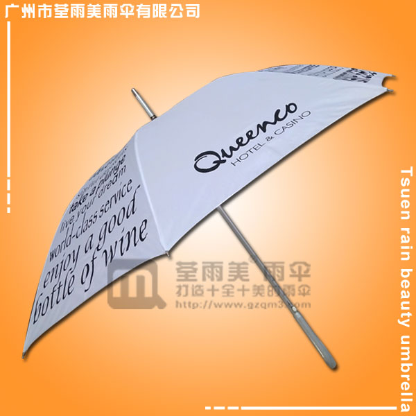 【雨伞广告】生产-英文满版铝合金广告伞  铝合金直杆伞 广告铝合金伞
