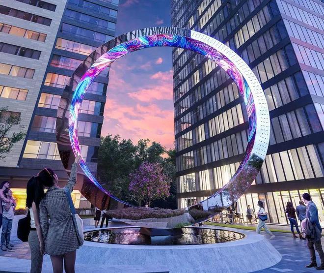 拉丁美洲首个AI公共艺术灯光装置—洞见未来“墨西哥之眼”