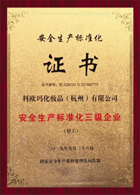 安全生产标准化三级企业