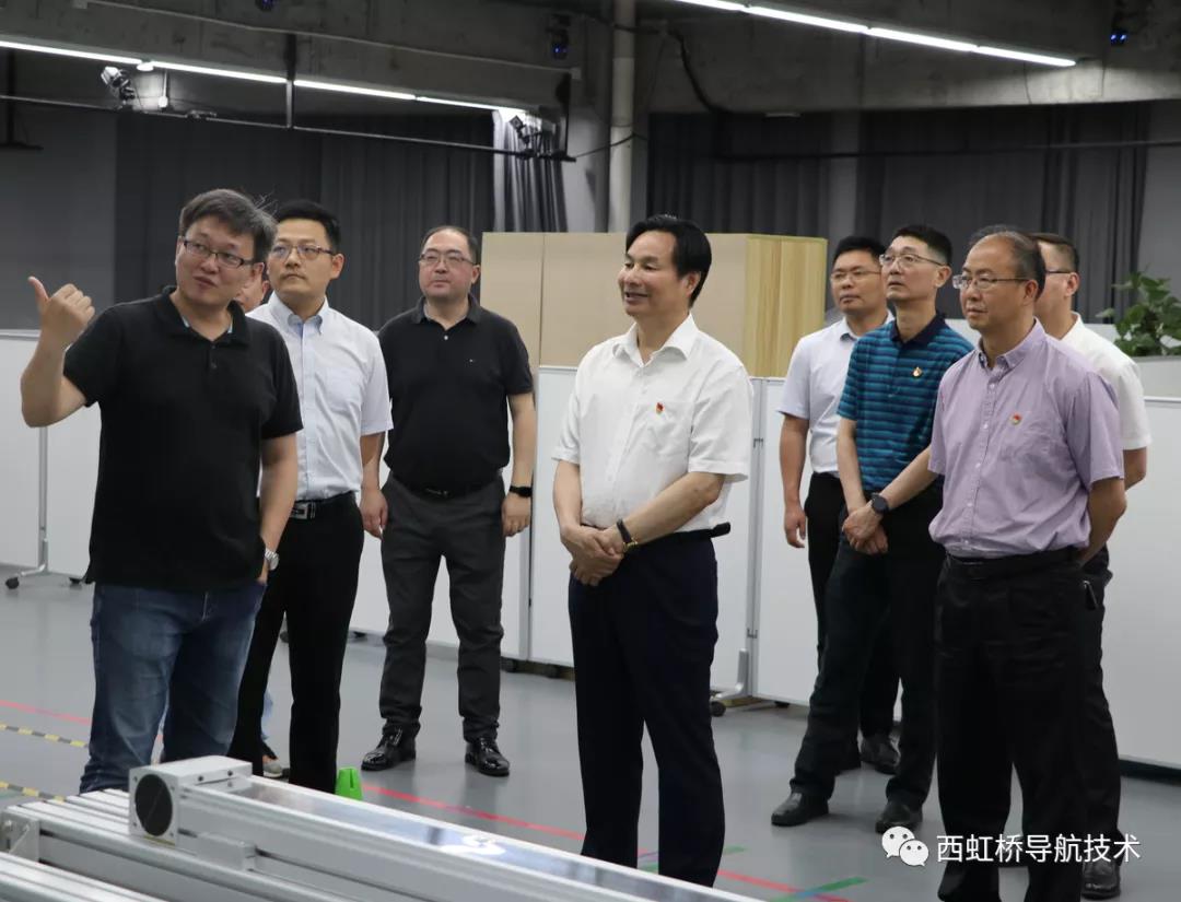 ▲调研组参观我司无人系统测试场