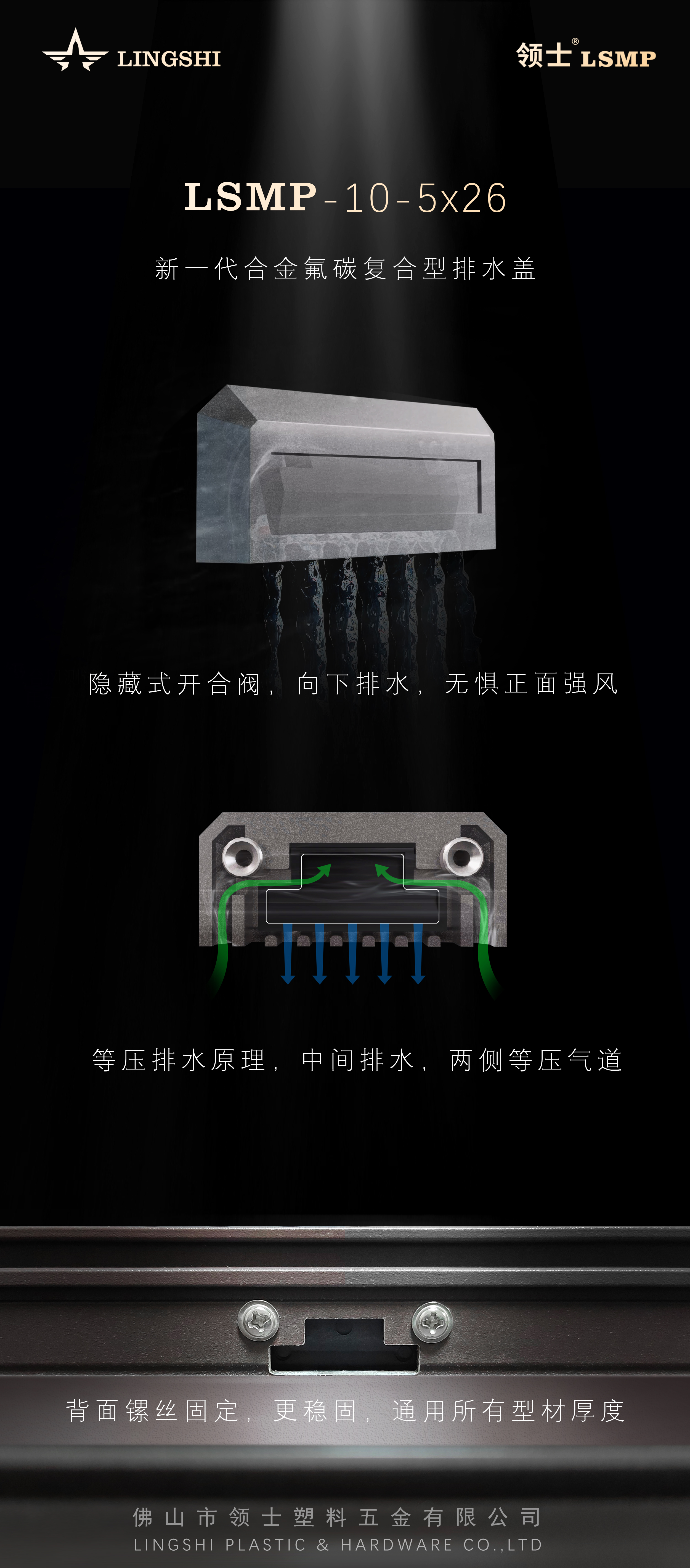 合金明排水盖