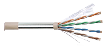 F/UTP CAT5e 超五类单股屏蔽电缆