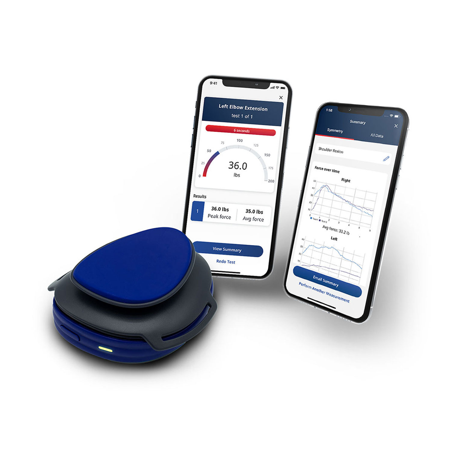 Activforce 2 便携式蓝牙测功机与倾角仪：追踪力量训练、物理治疗进展、实时数据追踪、200公斤承重