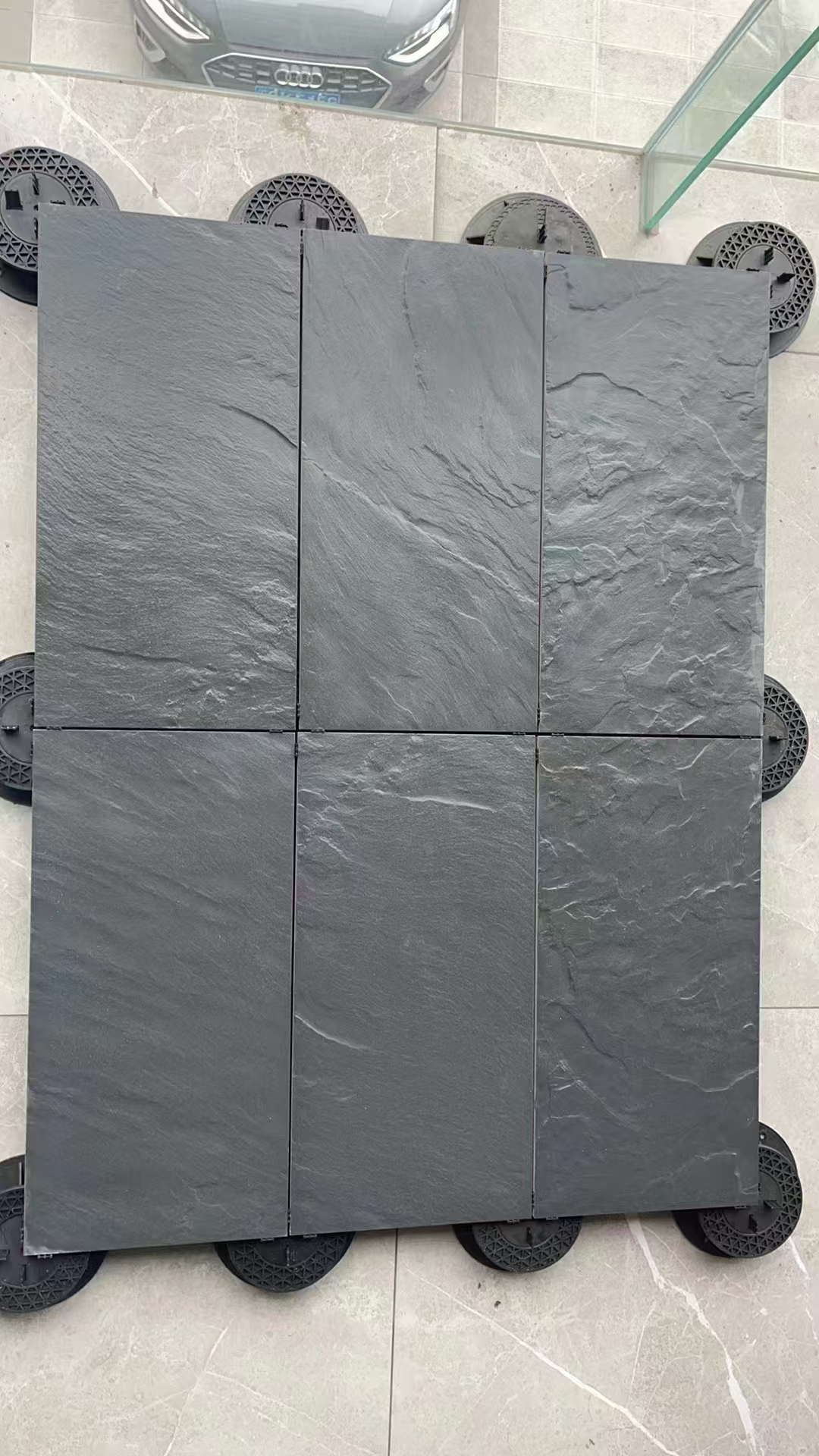 黑色自然面青石板