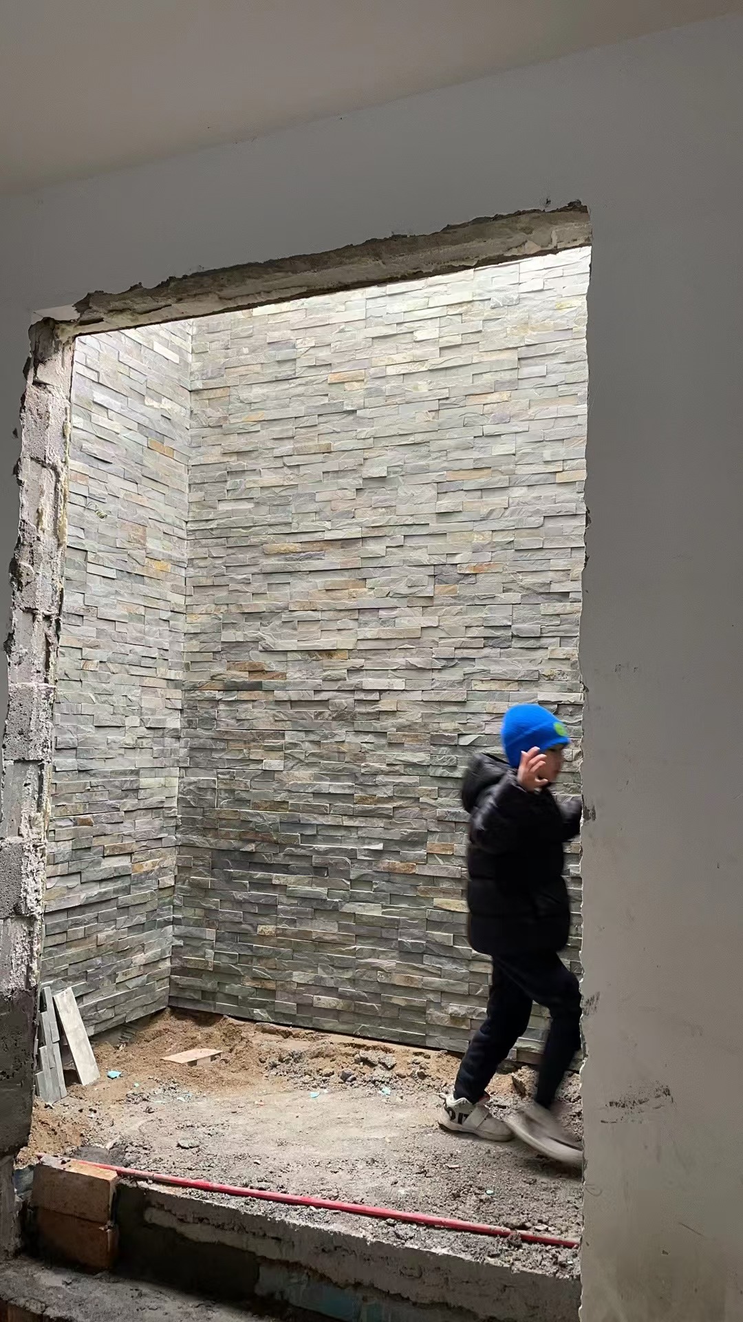 锈色组合板文化石材60X15