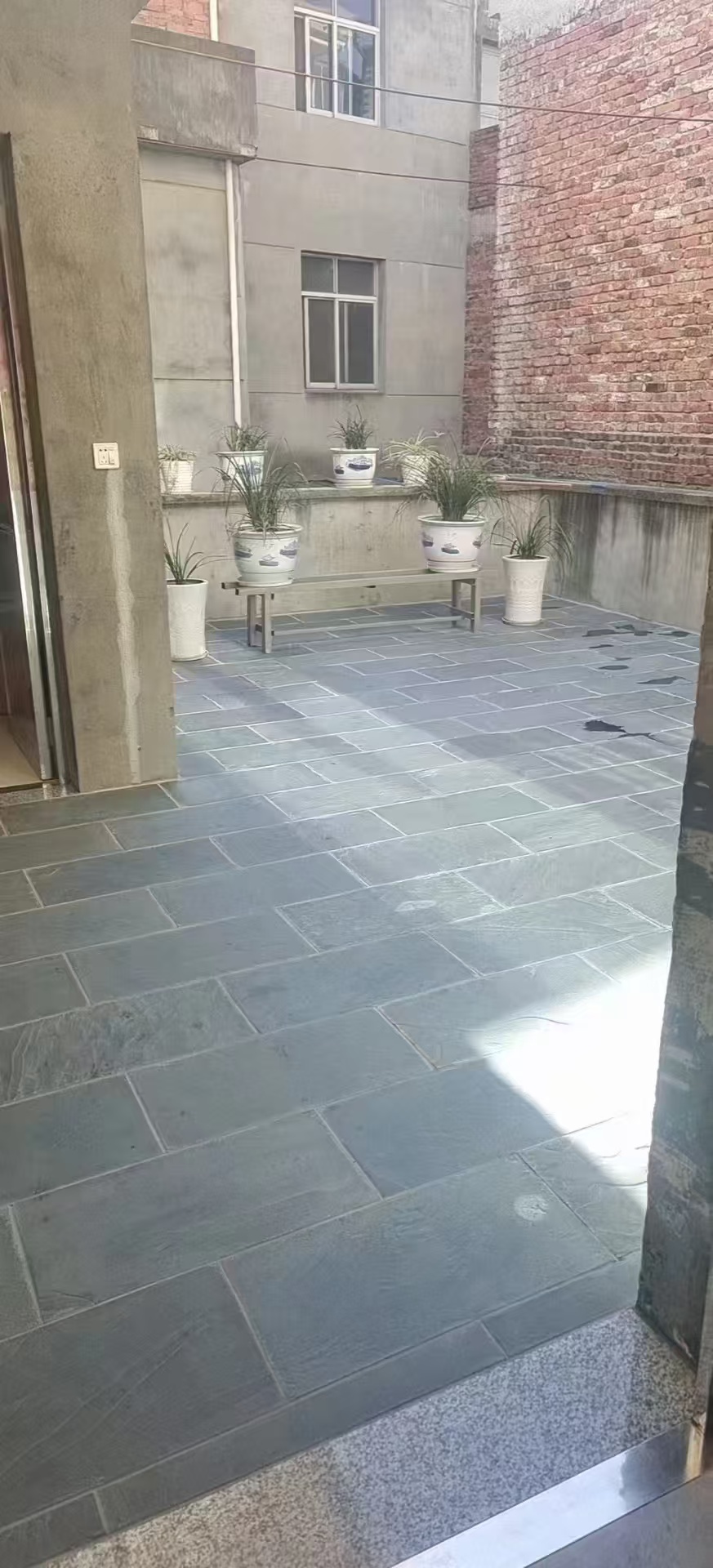 青灰色石板自然面