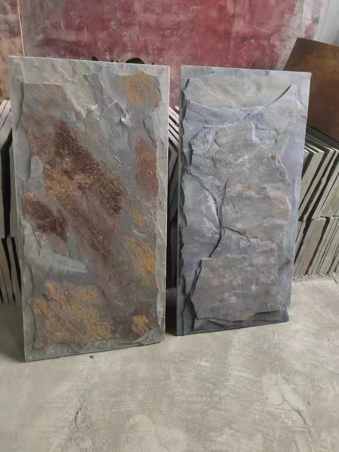 天然锈色菇石/文化石/背景墙/外墙