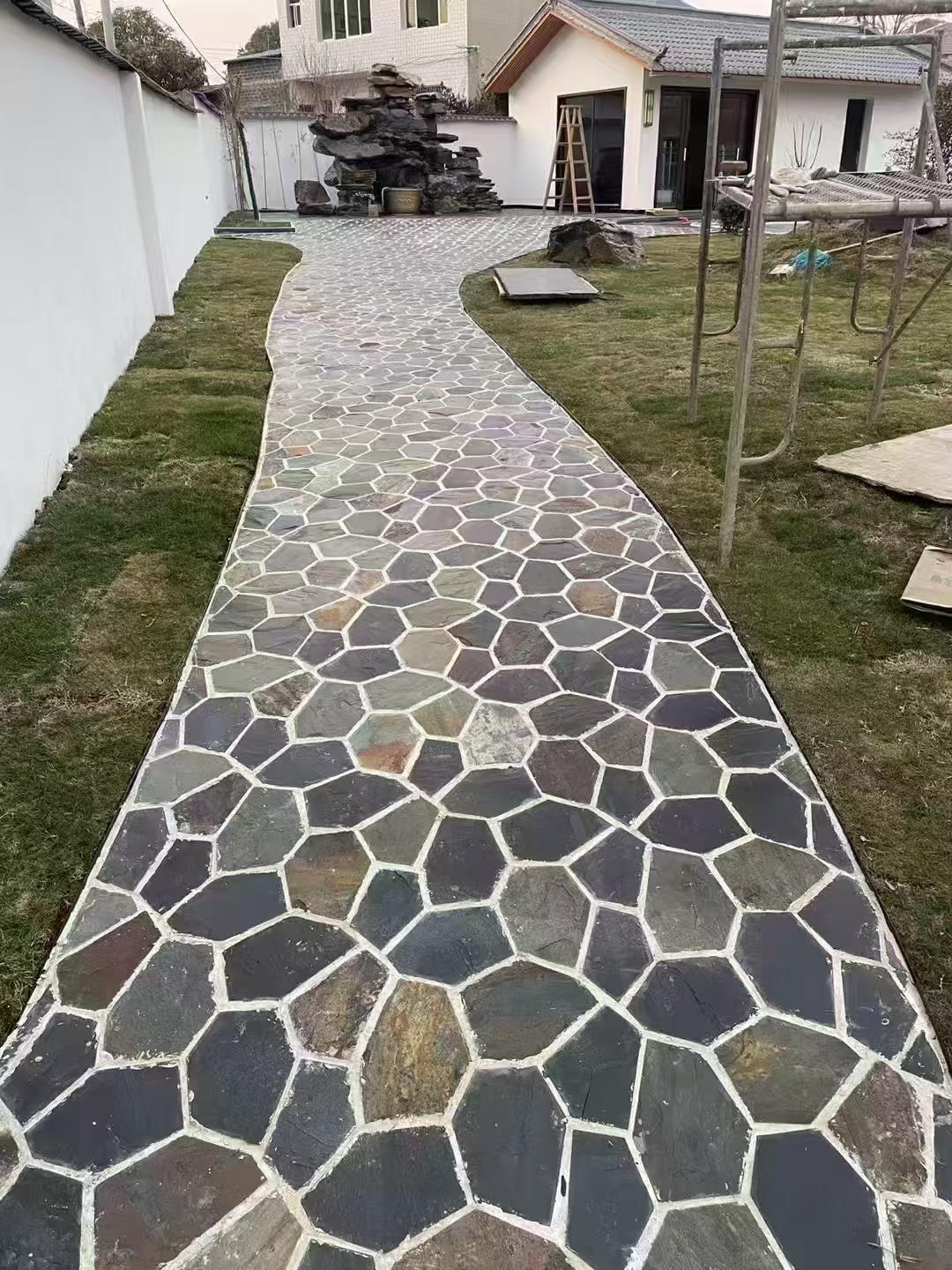 冰裂纹石材/彩色冰裂纹石板