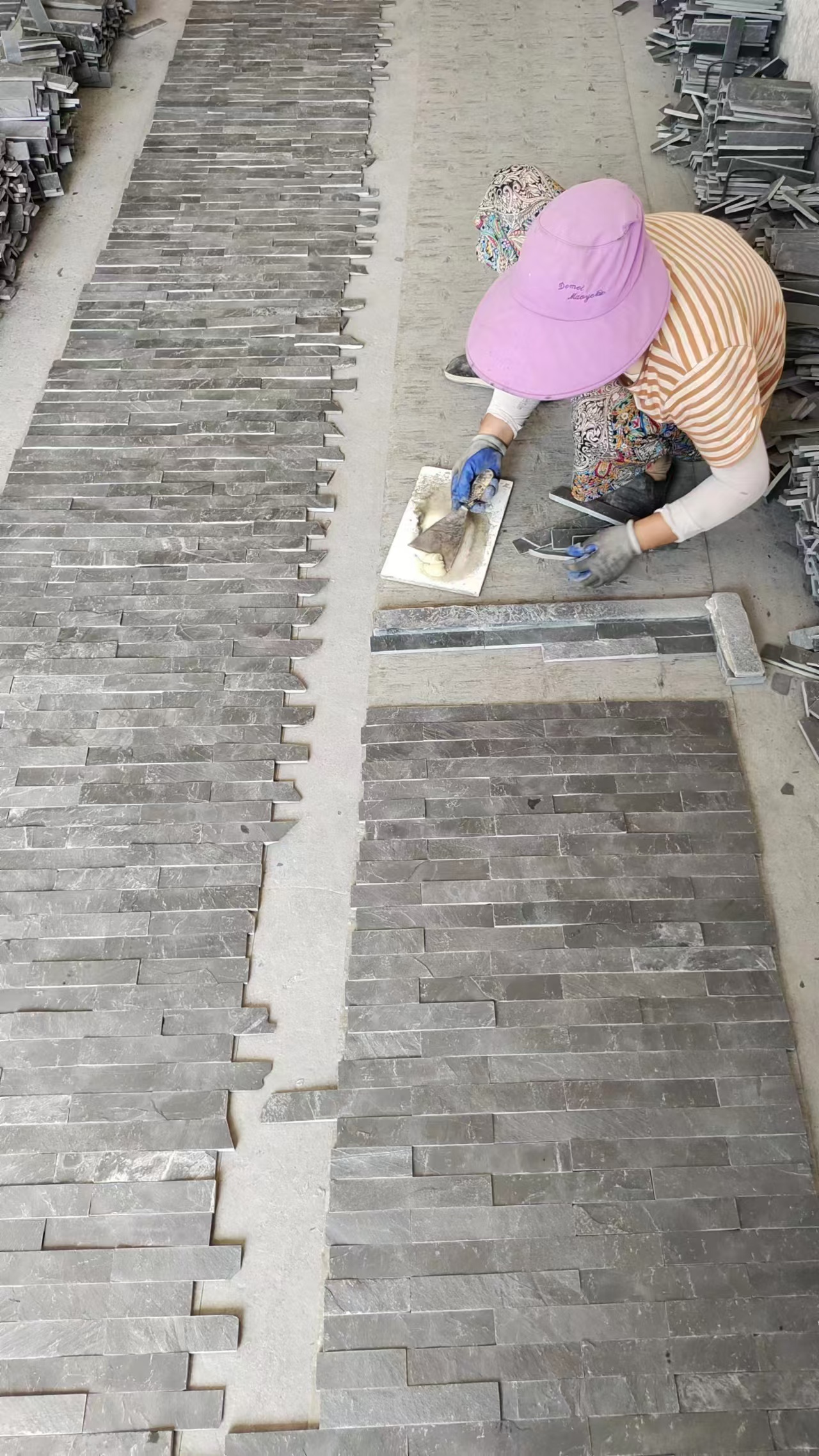 黑色组合板文化石材60X15