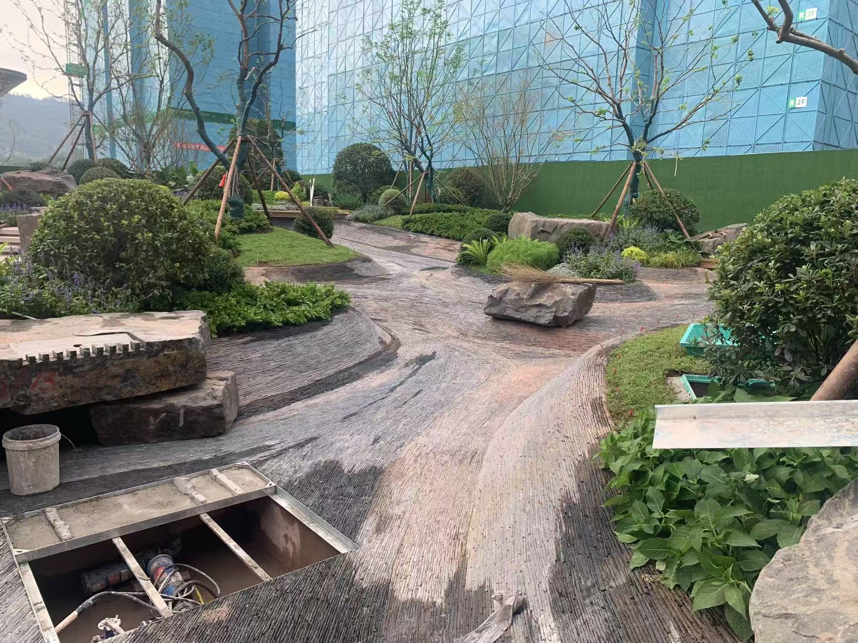 流水板/水幕墙/流水石散条子