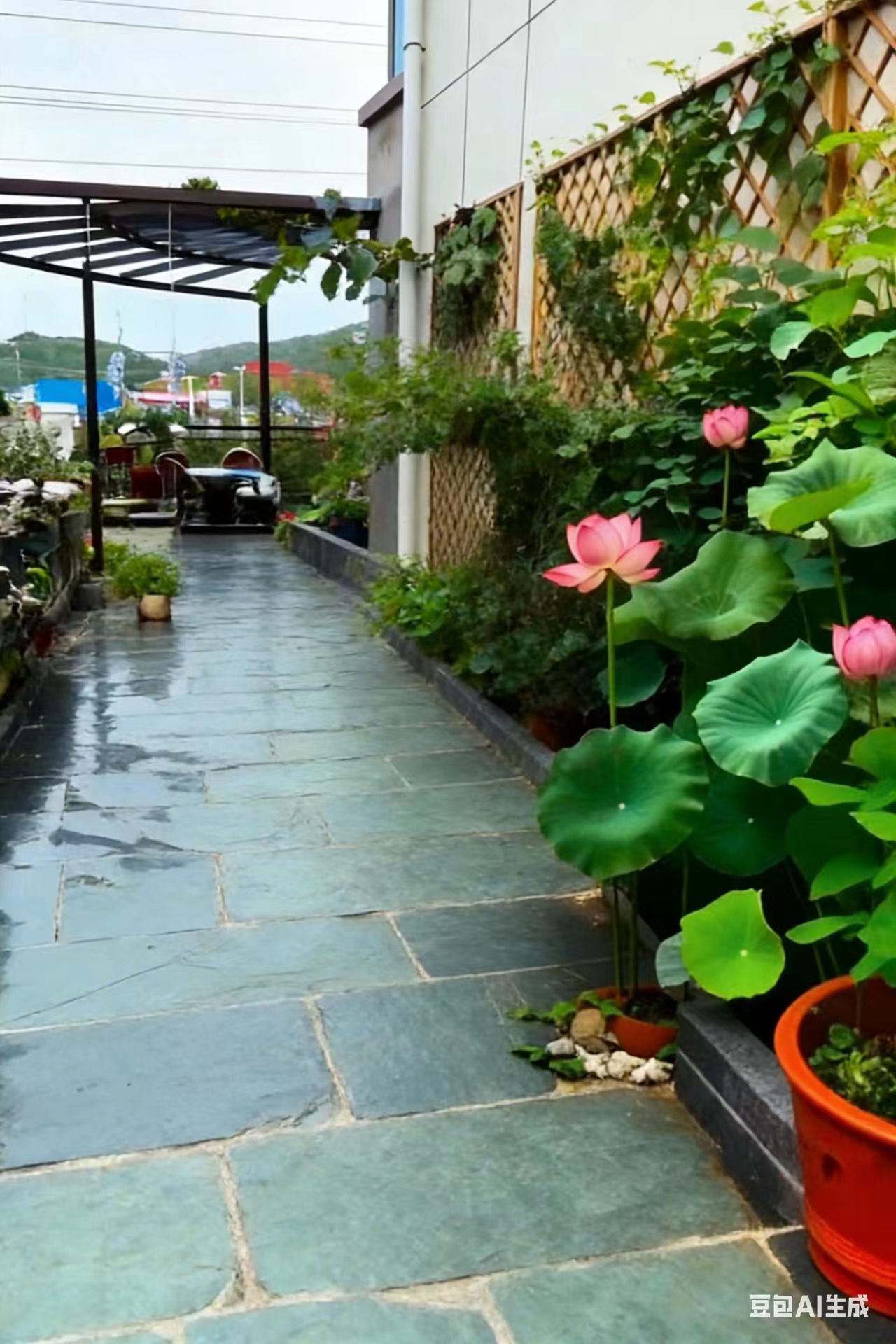 绿石板/绿平台/绿蘑菇石/绿色冰裂纹/绿石材