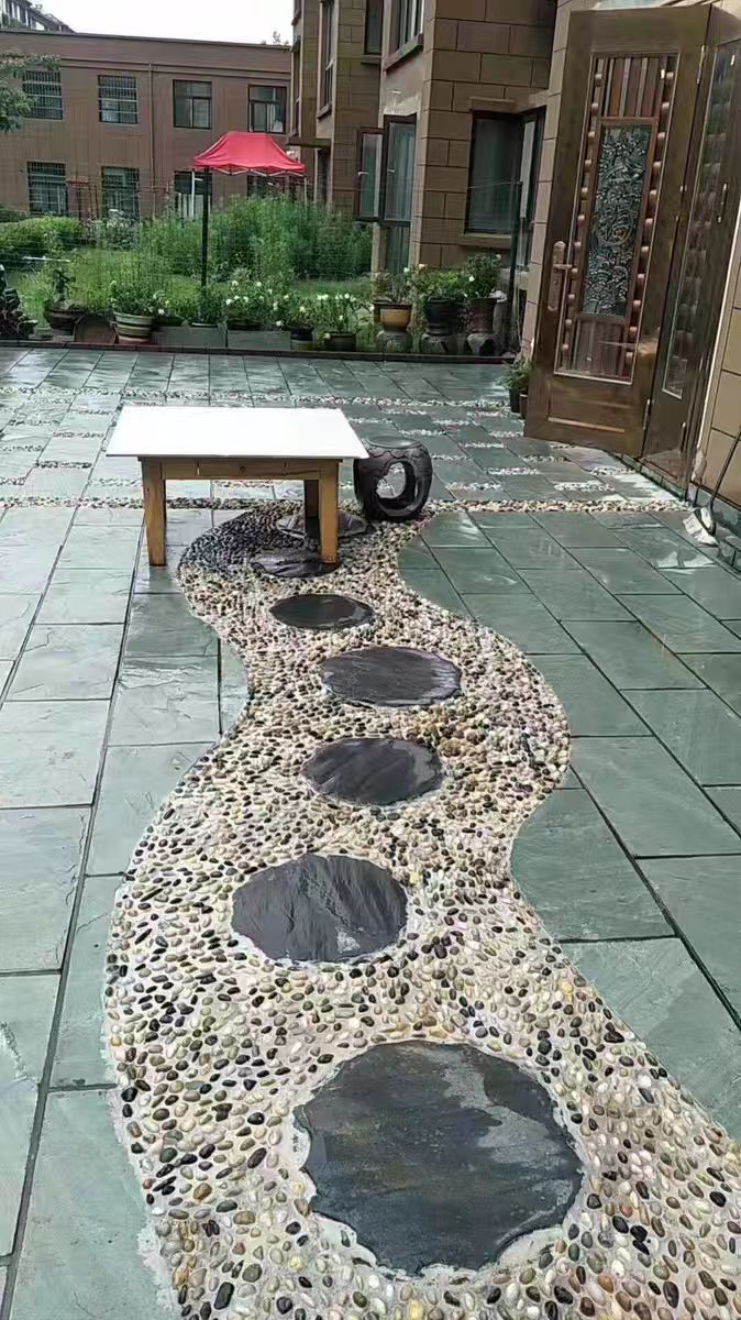 绿石板/绿平台/绿蘑菇石/绿色冰裂纹/绿石材