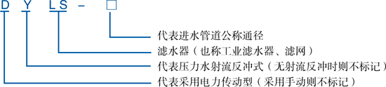 濾水器型號(hào)說明