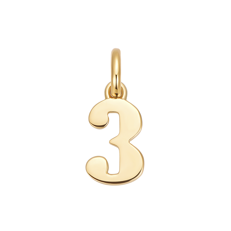 CICI SONG SOWING 18K Gold-Lucky Number 3