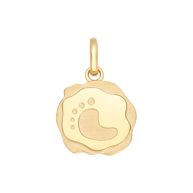 CICI SONG SOWING 18K Gold-Baby Footprint