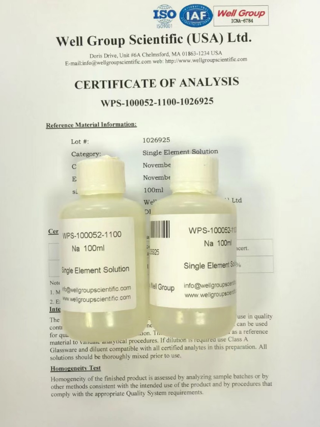 WPS-100052-1100  Na Solution