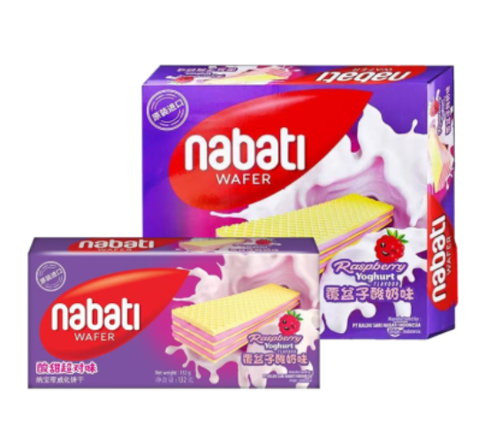 纳宝帝覆盆子酸奶味威化饼干