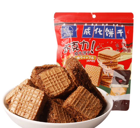 威化饼干106克巧克力味