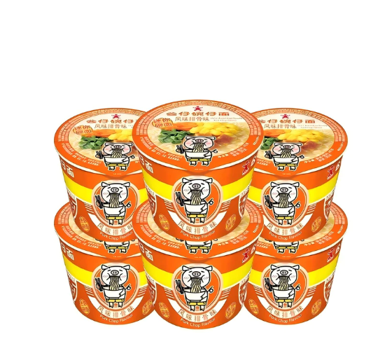 公仔面碗仔面杯面 40g*6杯风味排骨味