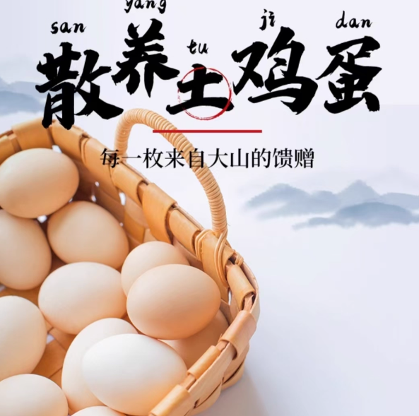 散养土鸡蛋柴鸡蛋笨鸡蛋鲜鸡蛋现捡40g20枚
