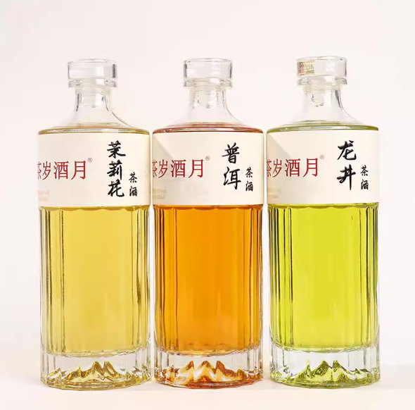 清香型茶酒白酒纯粮食龙井茉莉花普洱茶酒