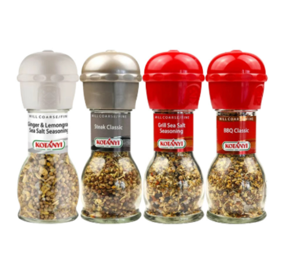 奥地利进口可达怡经典牛排/经典烧烤/生姜香茅海盐复合调味料(研磨瓶)