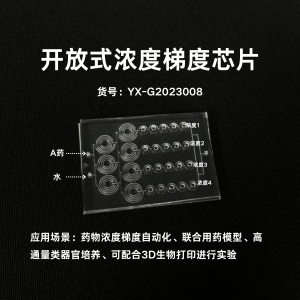 开放式浓度梯度肿瘤器官芯片