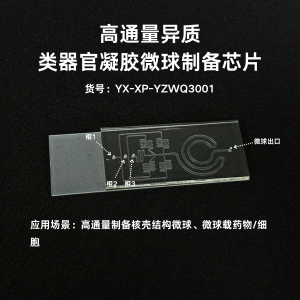 高通量异质类器官凝胶微球制备芯片