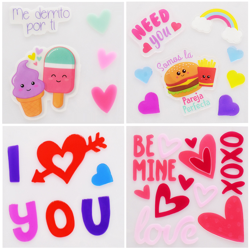 Gel Window Stickers-Valentine's Day Series