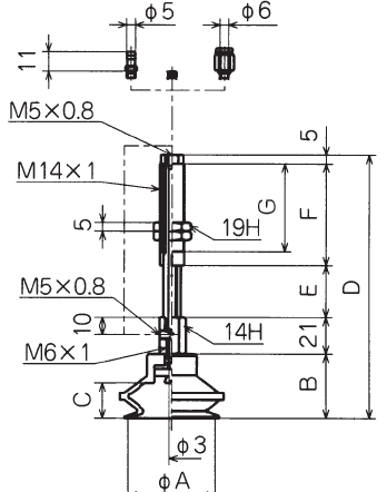 防回转缓冲吸盘