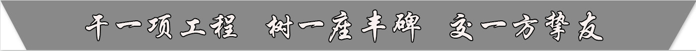 干一项工程    书一座丰碑     交一方挚友