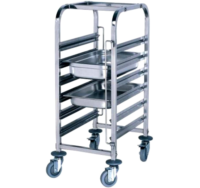 Stainless Steel GN Tray Trolley(detachable)