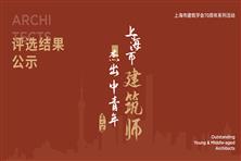 关于第二届上海市杰出中青年建筑师评选结果的公示通告