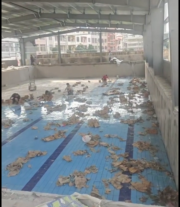 我司在蕲春泳池项目全力推进中
