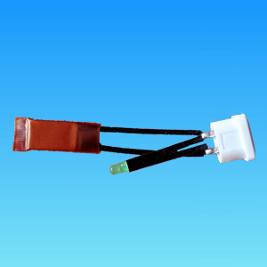PTC heater with green LED and white socket