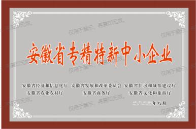安徽省专精特新企业