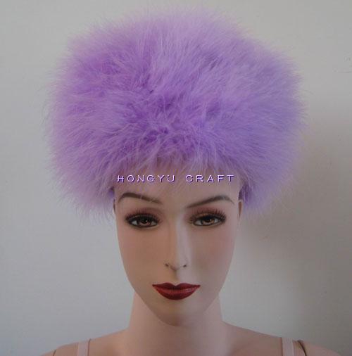 Marabou hat trim