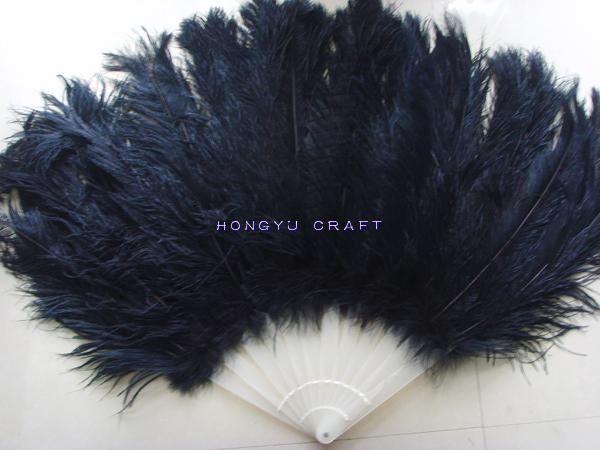 Burlesque ostrich feather fan