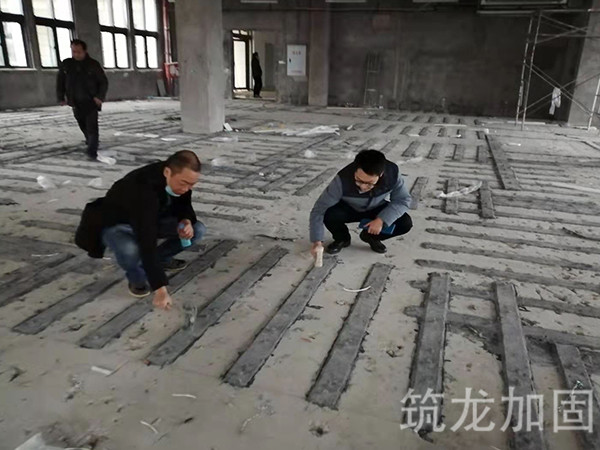 环保产业园检查粘钢质量
