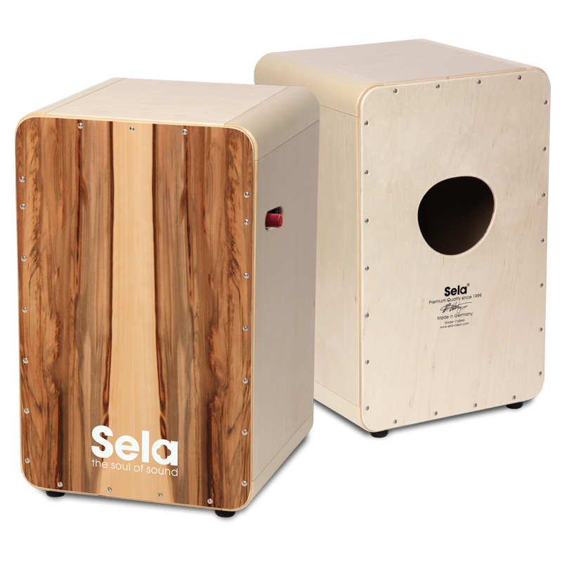 赛乐Sela® CaSela缎面核桃木专业木箱鼓 SE 010