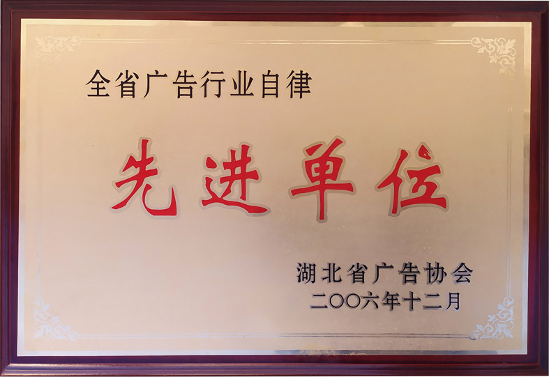<span>2006年度湖北省广告行业自律先进单位</span>