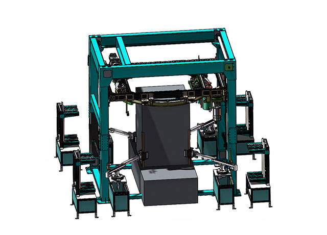 自动放护角机,自动放置护角机器,护角机,缠绕放护角机