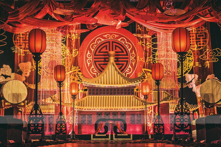 中式明代婚礼(红奭并蒂)