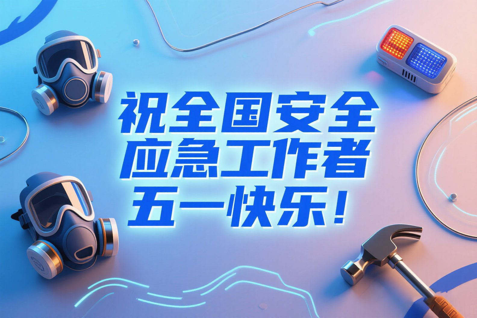 祝全国安全应急工作者五一快乐！